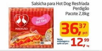 Tenda Atacado Salsicha para hot dog resfriada perdigão pacote 2,8kg oferta