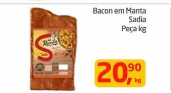 Tenda Atacado Bacon em manta sadia peça kg oferta