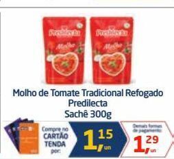 Tenda Atacado Molho de tomate tradicional refogado predilecta sachê 300g oferta
