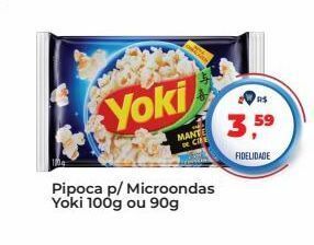Tonin Superatacado Pipoca p/ microondas yoki 100g ou 90g oferta