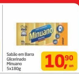 Tenda Atacado Sabão em barra glicerinado minuano 5x180g oferta