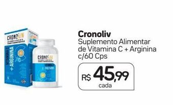 Drogal Cronoliv suplemento alimentar de vitamina c + arginina c/60 cps oferta