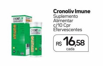Drogal Cronoliv imune suplemento alimentar c/10 cpr efervescentes oferta