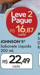 Drogal Sabonete líquido johnson's 200ml oferta