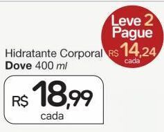 Drogal Hidratante corporal dove 400ml oferta