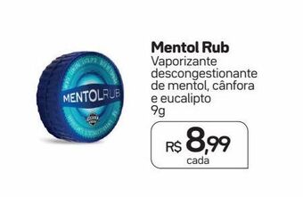 Drogal Mentol rub vaporizante descongestionante de mentol, cânfora e eucalipto 9g oferta