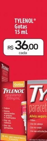 Drogal Tylenol gotas 15ml oferta