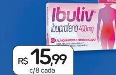 Drogal Ibuliv ibuprofeno 400mg c/ 8 cada oferta