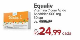Drogal Equaliv vitamina c com ácido ascórbico 500 mg 30 cpr oferta