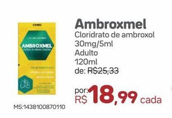Drogal Ambroxmel cloridrato de ambroxol 30mg/5ml adulto 120ml oferta