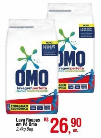 Lava Roupas em Pó Omo 2,4kg Bag