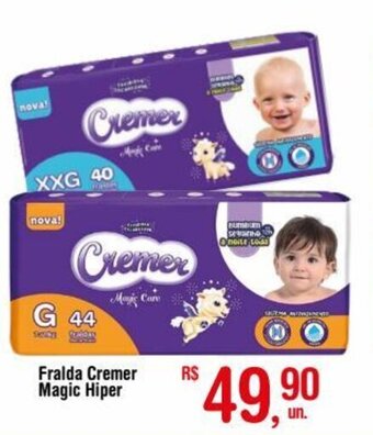 Fort Atacadista Fralda Cremer Magic Hiper oferta