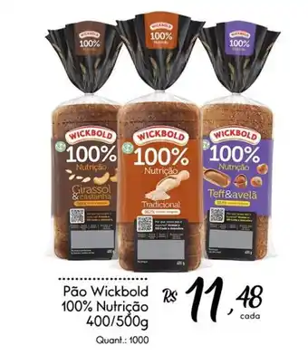 Giassi Supermercados Pão Wickbold 100% Nutrição 400/500g oferta