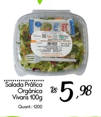 Giassi Supermercados Salada Prática Orgânica Vivaris 100g oferta