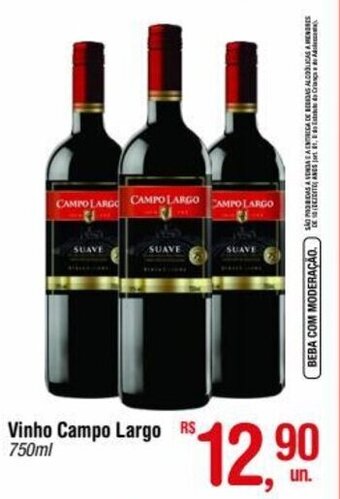 Fort Atacadista Vinho Campo Largo 750ml oferta