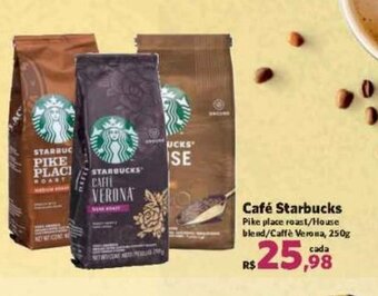 Sam's Club Café Starbucks Pike place roast/House blend/Caffè Verona, 250g oferta