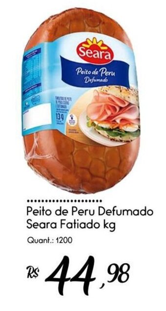 Giassi Supermercados Peito de Peru Defumado Seara Fatiado kg oferta
