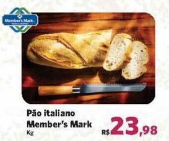 Sam's Club Pão italiano Member's Mark kg oferta