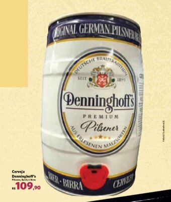 Sam's Club Cerveja Denninghoff's Pilsener, Barril, 5 litros oferta