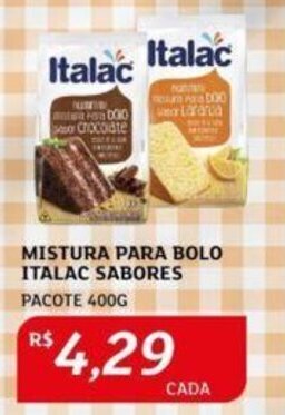 Assaí Atacadista MISTURA PARA BOLO ITALAC SABORES PACOTE 400G oferta