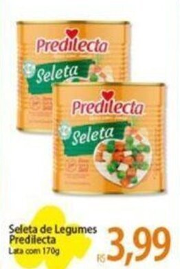 Atacadão Seleta de Legumes Predilecta Lata com 170g oferta