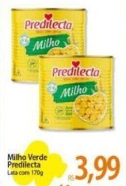 Atacadão Milho Verde Predilecta Lata com 170g oferta