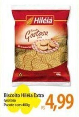 Atacadão Biscoito Hiléia Extra Gostosa Pacote com 400g oferta