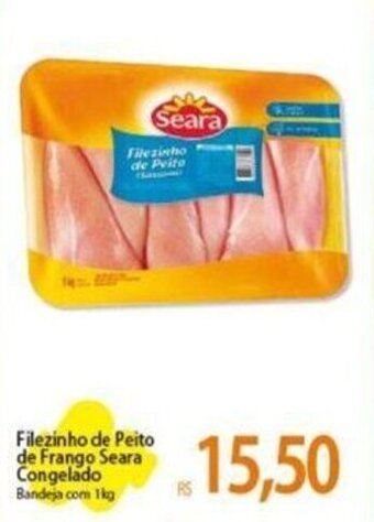 Atacadão Filezinho de Peito de Frango Seara Congelado Bandeja com 1kg oferta