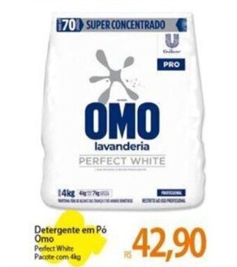 Atacadão Detergente em Pó Omo Perfect White Pacote com 4kg oferta