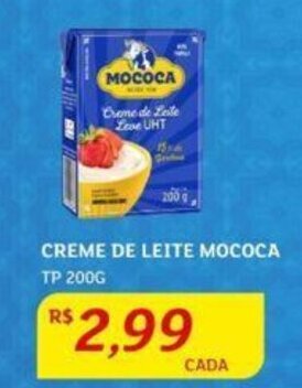 Assaí Atacadista CREME DE LEITE MOCOCA TP 200G oferta