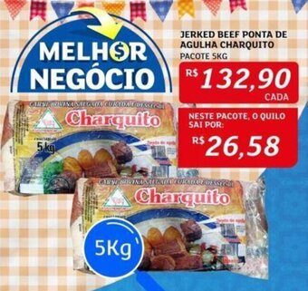 Assaí Atacadista JERKED BEEF PONTA DE AGULHA CHARQUITO PACOTE 5KG oferta