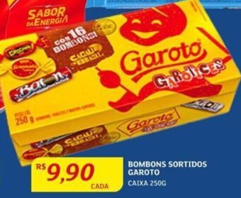 BOMBONS SORTIDOS GAROTO CAIXA 250G