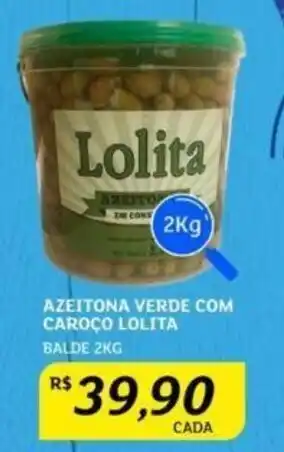 AZEITONA VERDE COM CAROÇO LOLITA BALDE 2KG