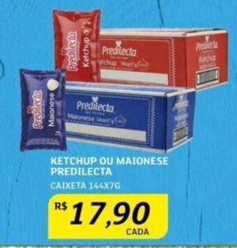 KETCHUP OU MAIONESE PREDILECTA CAIXETA 144X7G