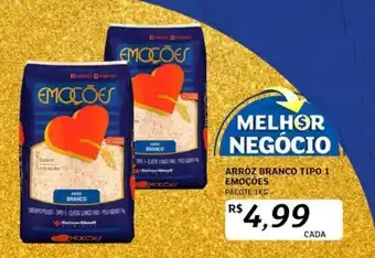 Assaí Atacadista ARROZ BRANCO TIPO 1 EMOÇÕES PACOTE 1KG oferta