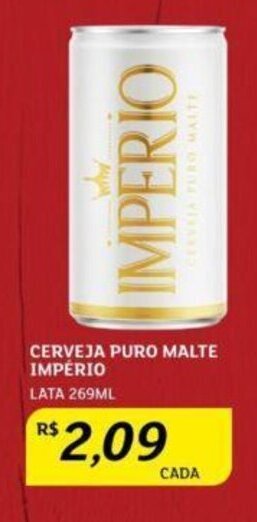 Assaí Atacadista CERVEJA PURO MALTE IMPÉRIO LATA 269ML oferta