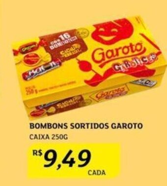 Assaí Atacadista BOMBONS SORTIDOS GAROTO CAIXA 250G oferta