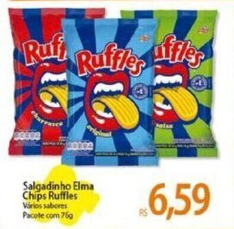 Salgadinho Elma Chips Ruffles Vários sabores Pacote com 76g