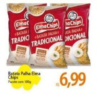Atacadão Batata Palha Elma Chips Pacote com 100g oferta