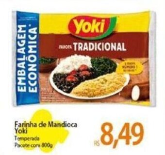 Atacadão Farinha de Mandioca Yoki Temperada Pacote com 800g oferta