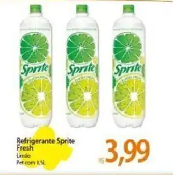 Atacadão Refrigerante Sprite Fresh Limbo Pet com 1,5L. oferta