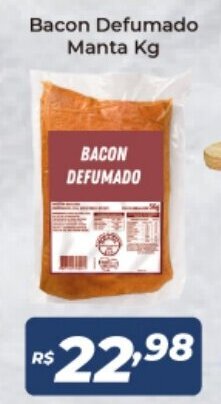 Bacon defumado manta 1kg