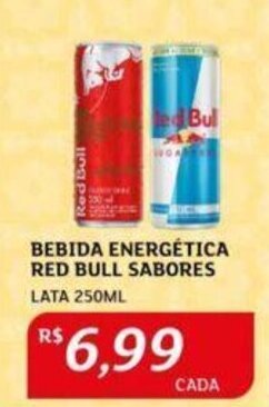Assaí Atacadista BEBIDA ENERGÉTICA RED BULL SABORES LATA 250ML oferta