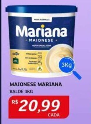 Assaí Atacadista MAIONESE MARIANA BALDE 3KG oferta