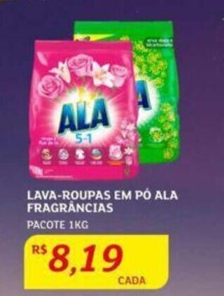 Assaí Atacadista LAVA-ROUPAS EM PÓ ALA FRAGRÂNCIAS PACOTE 1KG oferta