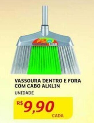 Assaí Atacadista VASSOURA DENTRO E FORA COM CABO ALKLIN UNIDADE oferta
