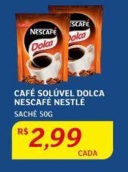 CAFÉ SOLÚVEL DOLCA NESCAFÉ NESTLÉ SACHE 50G