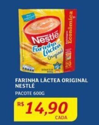 Assaí Atacadista FARINHA LÁCTEA ORIGINAL NESTLÉ PACOTE 600G oferta