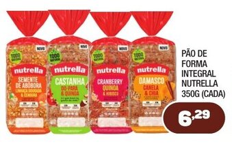 Costazul Supermercados Pao de Forma Integral Nutrella 350g oferta