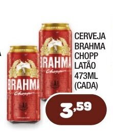 Costazul Supermercados Cerveja Brahma Chopp Latao 473ml oferta